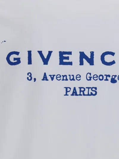 Givenchy T-shirt With Logo Printed On The Back In White