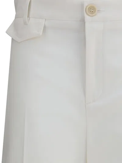 Chloé Wide-leg Flare Pants With Waist Belt Loops In White