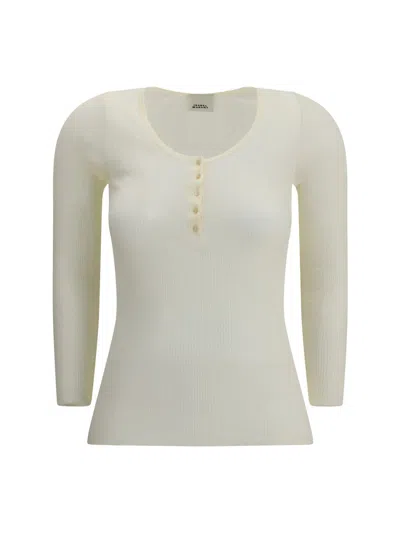 Isabel Marant Maglia A Maniche Lunghe A Costine In Neutral