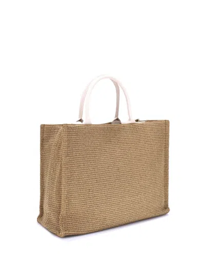 Marni Raffia-effect Tote Bag In Neutral