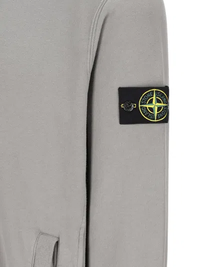 Stone Island Hoodie Sweater In Gray