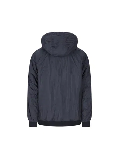 Stone Island Crinkle Reps Ny Light Puffer Jacket In Blue