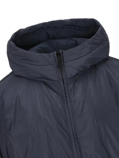 Stone Island Crinkle Reps Ny Light Puffer Jacket In Blue