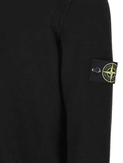 Stone Island Cotton Sweatshirt In Black