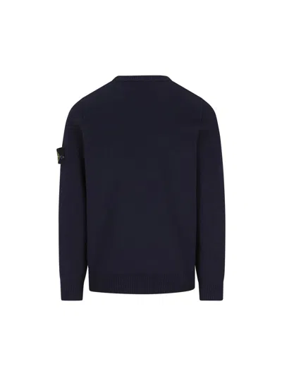 Stone Island Cotton Sweatshirt In Blue