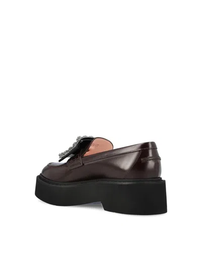 Roger Vivier Viv Rangers High Strass Loafer In Black