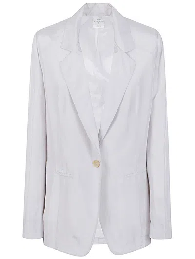 Forte Forte Women Silk Single-breasted Jacket In Gray