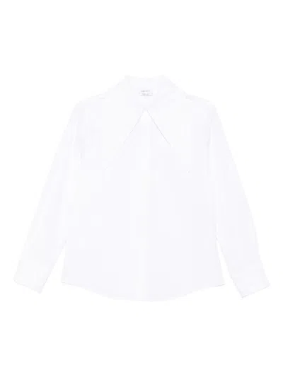 Alexander Mcqueen Oversized-collar Cotton Shirt In White