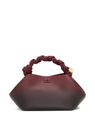 Ganni Bag "bou" Small In Burgundy