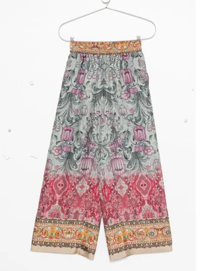 Pierre-louis Mascia Pierre Louis Mascia Printed Silk Trousers In Multi