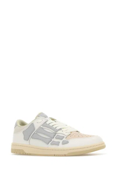 Amiri Skel Top Low Sneakers In Gray