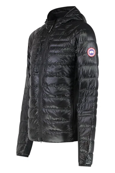 Canada Goose Hybridge Full Zip Down Jacket In Black