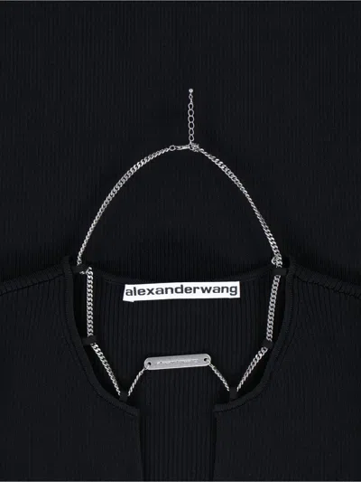 Alexander Wang Viscose Blend Mini Dress In Black
