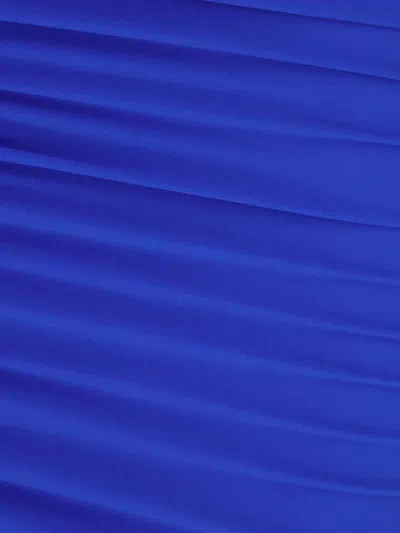 Danamè Electric Blue Stretch Nylon Dress In Blue