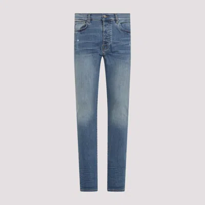 Amiri Low Waist Slim Fit Denim Jeans In Blue