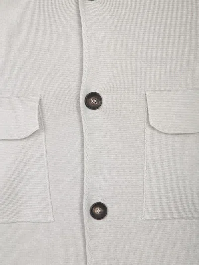 Dell'oglio Field Jacket With Refined Tailoring In Gray