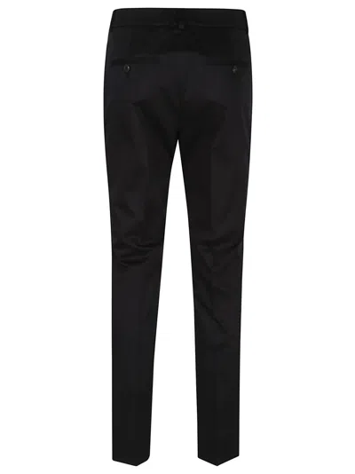 Peserico Tailored Black Trousers With Straight Silhouette In Black