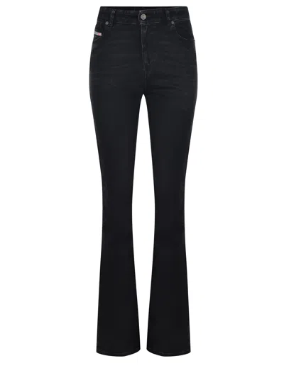 Diesel Faded Wash Flared Denim Trousers