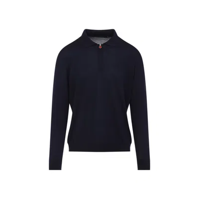 Kiton Navy Blue Polo Shirt