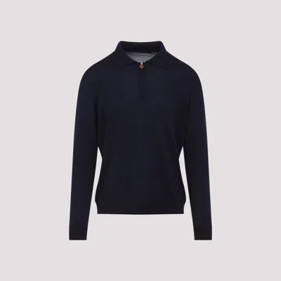 Kiton Navy Blue Polo Shirt