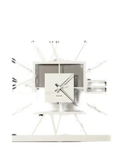 Arti & Mestieri Tauro Wall Clock In White