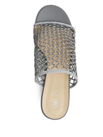 Miista 60mm Marilia Net-insert Sandals In Silver