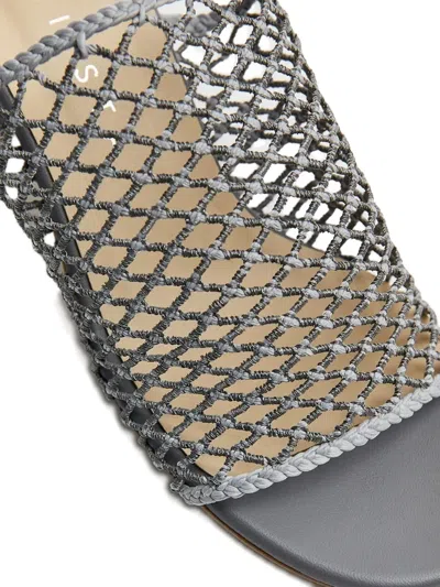 Miista 60mm Marilia Net-insert Sandals In Silver