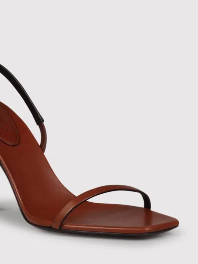 Saint Laurent Opyum 85 Leather Slingback Sandals