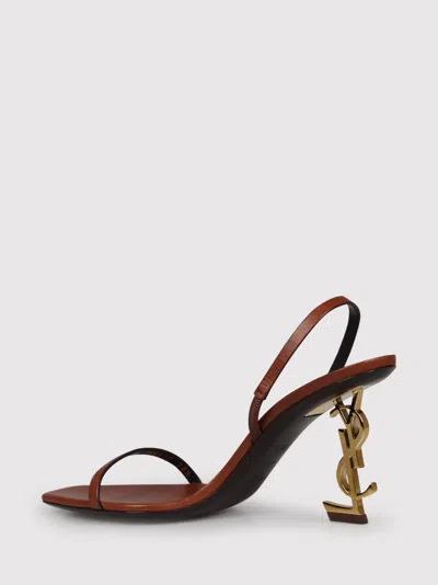 Saint Laurent Opyum 85 Leather Slingback Sandals