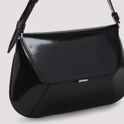 Amina Muaddi Mini Rectangular Satin Shoulder Bag