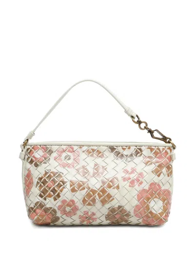 Pre-owned Bottega Veneta 2007 Intrecciato Floral-motif Handbag