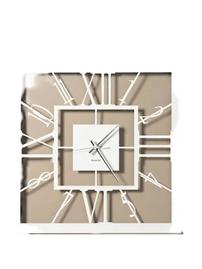 Arti & Mestieri Tauro Wall Clock In White