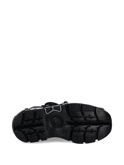 New Rock Lace-up Stud-details Sneakers In Black