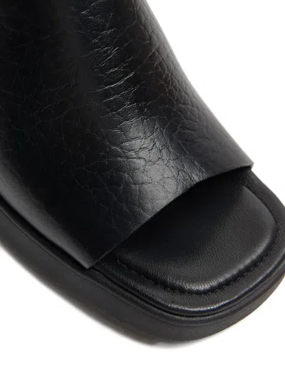 Miista Block-heel Open-toe Slides In Black