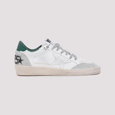 Golden Goose White Cow Leather Vamp Sneakers With Unique Used And Dirty Effect