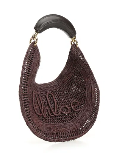 Chloé Banana Raffia Tote Bag