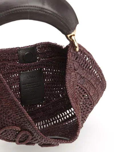 Chloé Banana Raffia Tote Bag