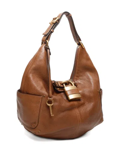 Pre-owned Chloé 2000-2015 Paddington Padlock Leather Tote Bag