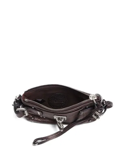 Pre-owned Chloé 2000-2015 Small Paddington Leather Studded Shoulder Bag In Brown