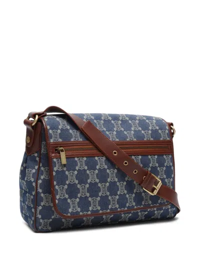 Pre-owned Celine 1990-2000 Macadam Denim Shoulder Bag