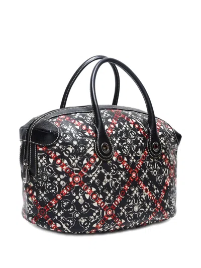 Pre-owned Chanel 2007 Coco Monogram-pattern Tote Bag In Black