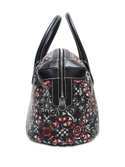 Pre-owned Chanel 2007 Coco Monogram-pattern Tote Bag In Black