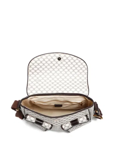 Pre-owned Celine 1990-2010 Macadam Shoulder Bag In White