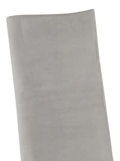 S Max Mara Fringed Scarf In Gray