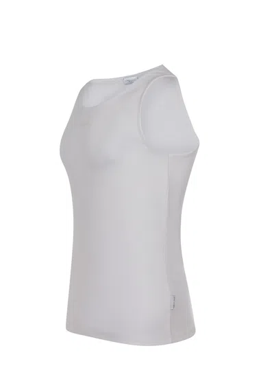 Family First Tank Top Made Of Ribbed Cotton.