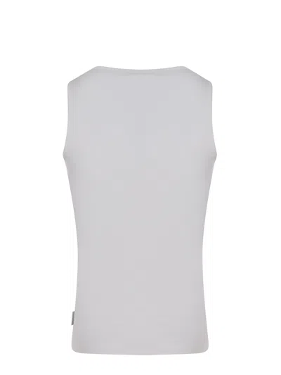 Family First Tank Top Made Of Ribbed Cotton.