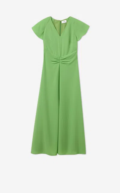 St John Dana Dress In Lightweight Crepe