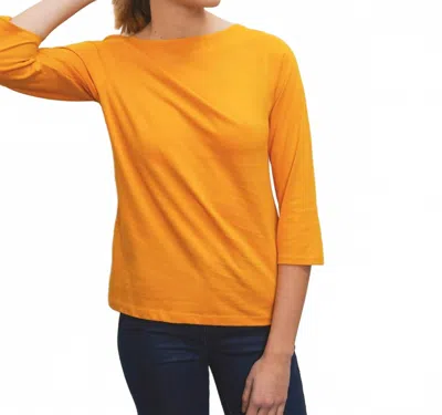 Bijourocks Classic Boat-neck T-shirt In Yellow