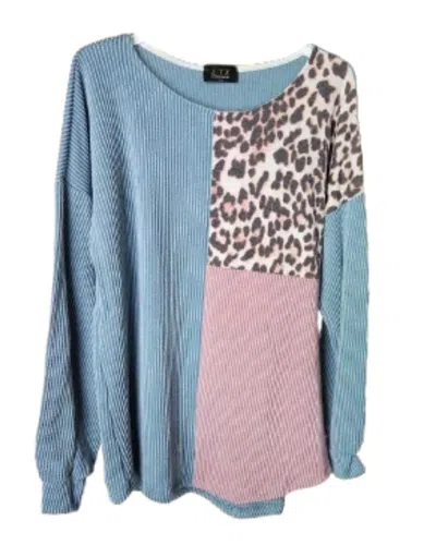 Ltx Sportswear Women's Block Pullover Top In Cheeta Print