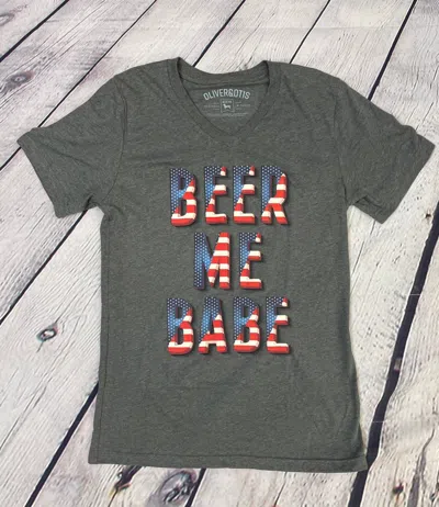 Oliver & Otis Beer Me Babe Tee In Gray